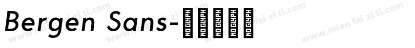 Bergen Sans字体转换
